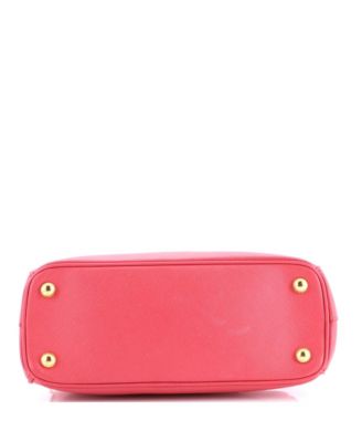 Small Galleria Double Zip Tote Saffiano Leather