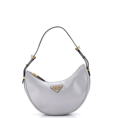 Small Arque Half Moon Hobo Leather
