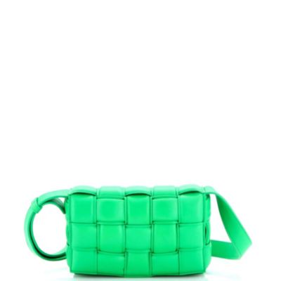Small Cassette Crossbody Bag Padded Maxi Intrecciato Leather