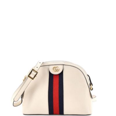 Small Ophidia Dome Shoulder Bag Leather
