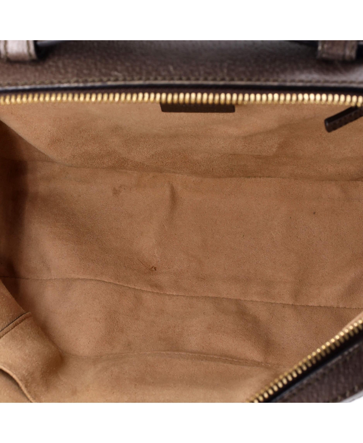 Pre-Owned Gucci Small Ophidia Zip Around Camera Bag Gg Coated Canvas