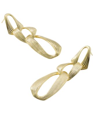 Kira 14k Gold-Tone Over Brass Statement Earrings