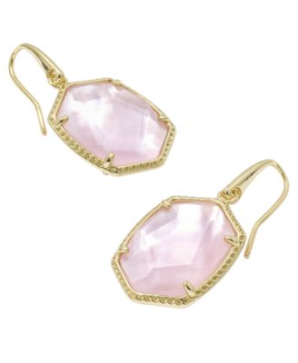 Daphne Amazonite 14k Gold-Tone Over Brass Drop Earrings