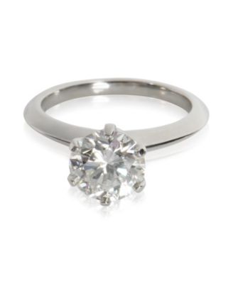 Pre-Owned Tiffany & Co 1.91 ct Round Brilliant Diamond Engagement Ring - Platinum