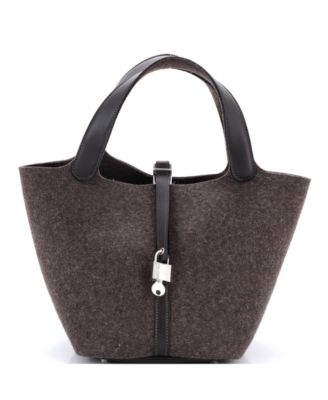 MM Picotin Lock Bag Felt with Leather