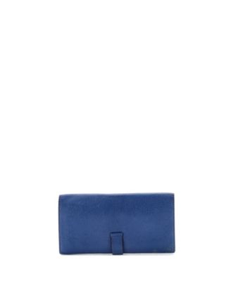 Pre-Owned HERMES Long Bearn Wallet Chevre Mysore