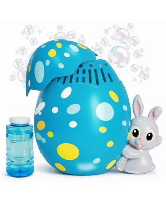 Easter Egg Bubble Maker Machine, Bunny Designed Automatic Bubble Maker Toy, Battery Operated Easter Egg Outdoor Bubble Blower Toys