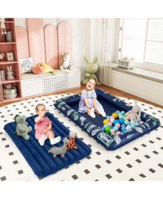 Toddler Inflatable Travel Bed with Electric Pump and Raised Bed Rails