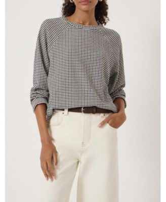 Women's Matilda Gingham Raglan Top