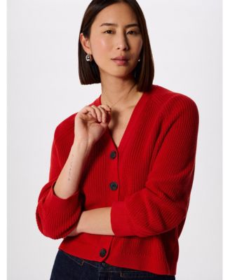 Women's Cotton V-Neck Cardigan