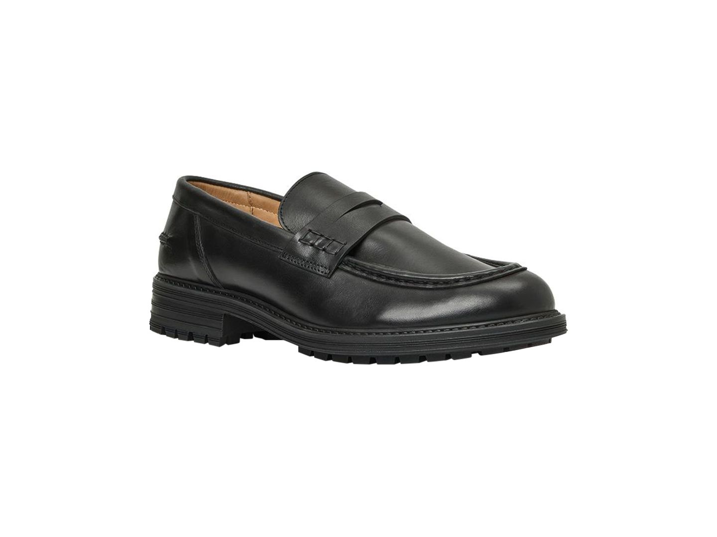 Мужские туфли Aquatalia Slip-On Penny, цвет: Чёрный — фото 1
