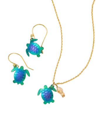 Holly Yashi Iridescent Sea Turtle Jewelry