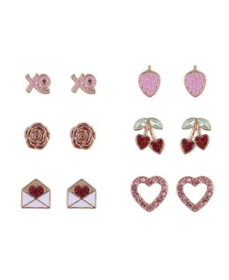 6-pack Earring Set Brass Material