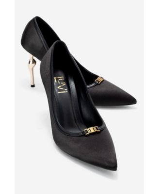 Womens Milos Buckle Pointed Toe Pump