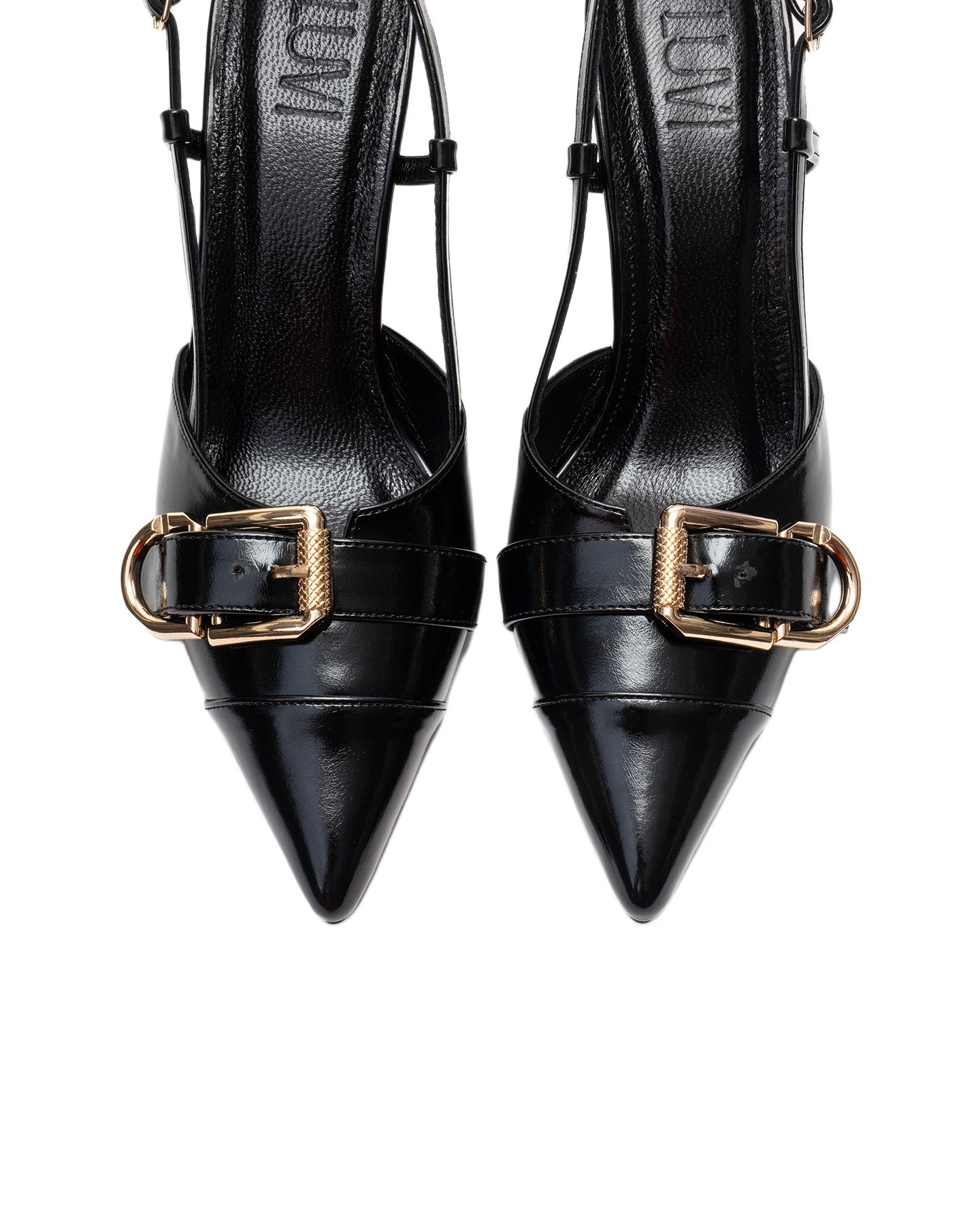 Женские туфли Prologue Shoes Noen Buckle Pointed Toe Stiletto, цвет: Чёрный — фото 6