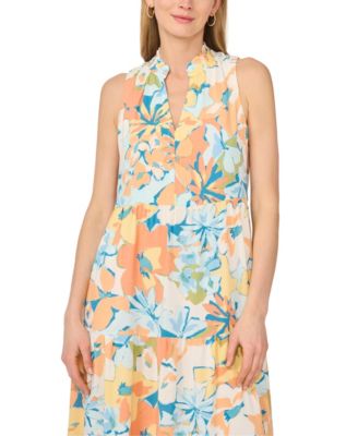 Women's Sleeveless V-Neck Maxi Dress