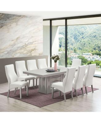 Set of 2 Parsons Dining Chairs Upholstered Seats, Ergonomic Curved Back