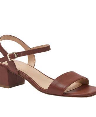 Women's Essential Leather Block Heels
