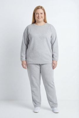 Plus Size Fleece Sweatshirt Set