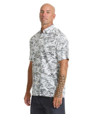 Quiksilver Men's Short-Sleeve Artisan Reverse Print Shirt