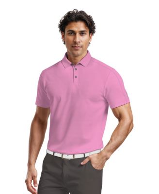 Men's Solid Cooling Texture Polo Shirt