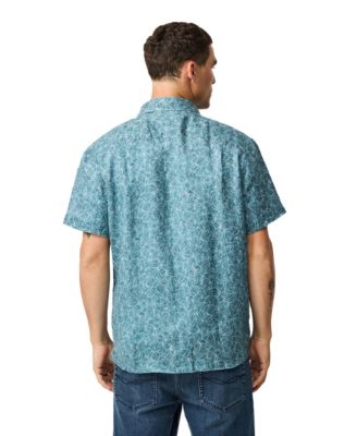 Men's Relax Fit Short Sleeve Linen Shirt