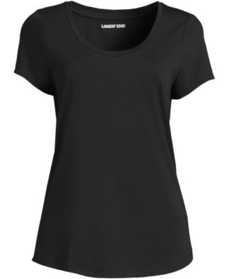 Plus Size Short Sleeve Lightweight Jersey Scoop Neck T-shirt