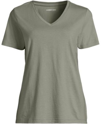 Plus Size Supima Cotton V-Neck T-Shirt