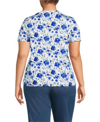 Plus Size Supima Cotton V-Neck T-Shirt