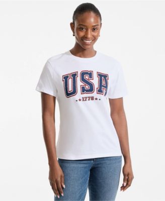 Women's Short Sleeve Crew Neck Graphic T-Shirt