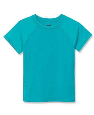 Girls Slim Chlorine Resistant Short Sleeve Magic Print Swim Rash Guard