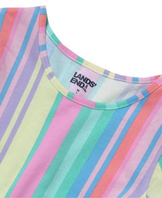 Girls Short Sleeve Gathered Waist Jersey Dress