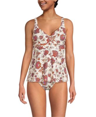 Women's Sweetheart Belted Flutter Tankini