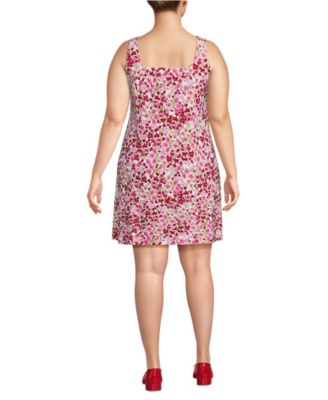 Plus Size Silky Knit Mini Shift Dress