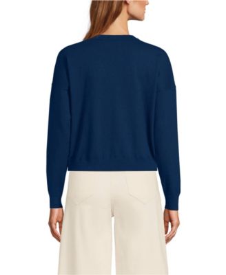 Women's Cotton Wedge Crew Neck Sweater