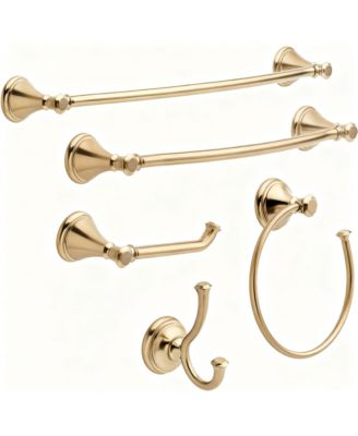 Cassidy Glass Shelf Towel Bar 18 Inch Polished