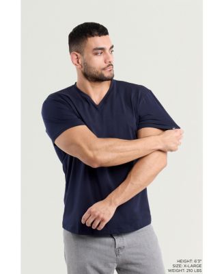 X RAY Big & Tall Basic V-Neck Short Sleeve T-Shirt