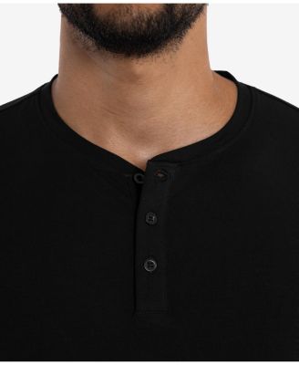 X RAY Men's Long Sleeve Henley T-Shirt