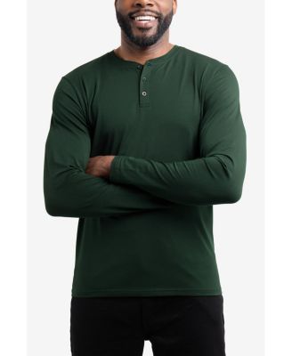 X RAY Men's Long Sleeve Henley T-Shirt