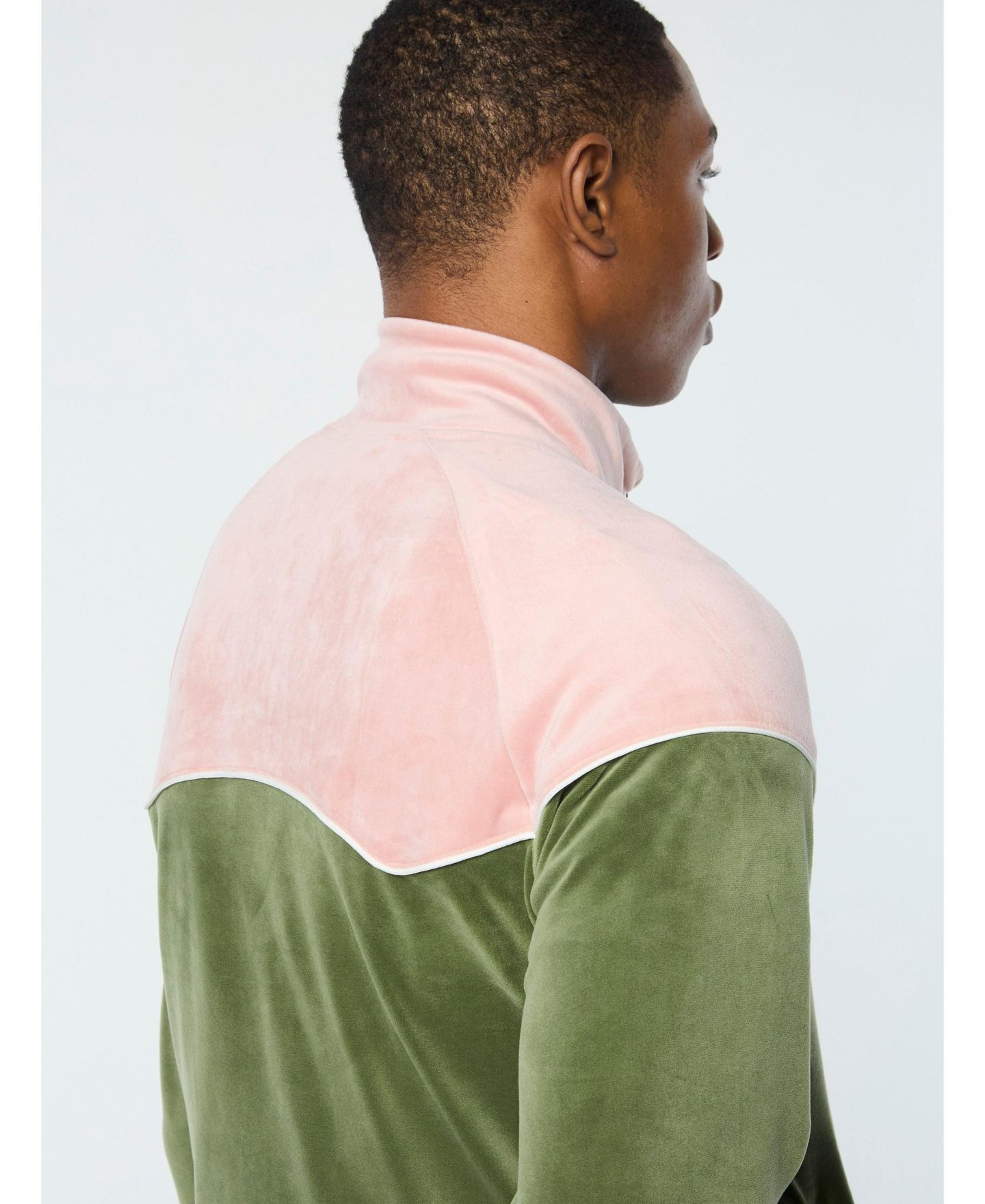 Мужская куртка Sergio Tacchini Cielo Velour Track, цвет: Бронзовый зелёный — фото 5