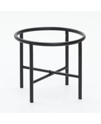  Dia Large Planters for Indoor Plants, Indoor Plant Pots with Stand, Distressed Cachepot for Living Rooms, Entryway, Office