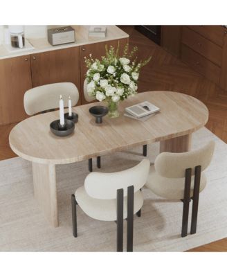 Modern Extendable Dining Table,Mid-century modern style home table,Suitable for dining rooms, kitchens, and living rooms