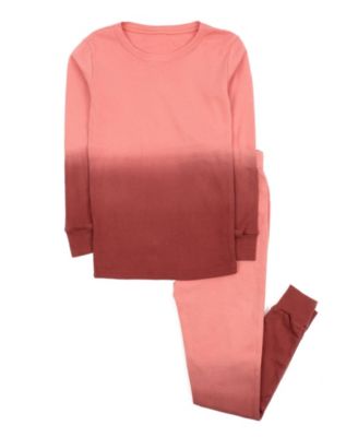 Kids Matching Family Two Piece Cotton Long Sleeve Tie Dye Pajamas.