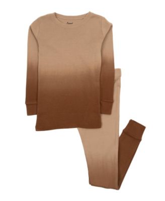 Kids Matching Family Two Piece Cotton Long Sleeve Tie Dye Pajamas.