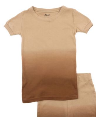 Kids Matching Family Two Piece Cotton Short Sleeve Shirt and Shorts Tie Dye Pajamas