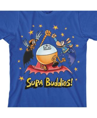 Boys Supa Buddies Youth Royal Blue Crew Neck Short Sleeve T-shirt-XL
