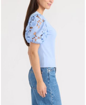 Women's Lace Sleeve Top