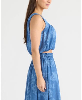 Women's Gathered Sleeveless Tank Top