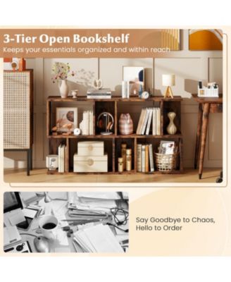 3-Tier Compact Display Bookshelf for Small Spaces