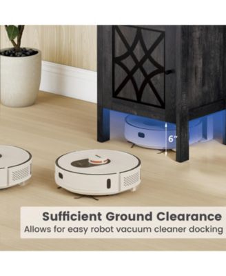 Robot Vacuum Storage Cabinet with Reversible Door